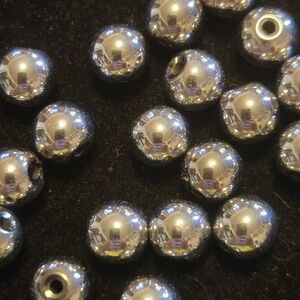 SILVER HEMATITE Gemstone Beads